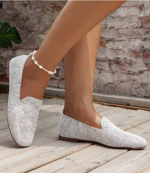 Baskets Plates d’Été pour Femme – Bout Rond, Style Décontracté et Confortable