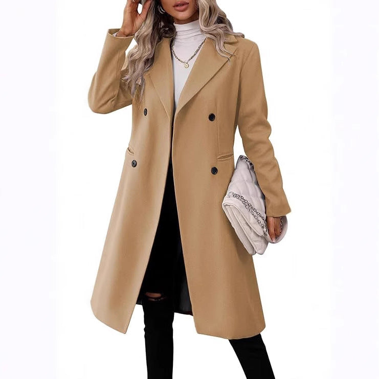 Women's Long Woolen Winter Coat