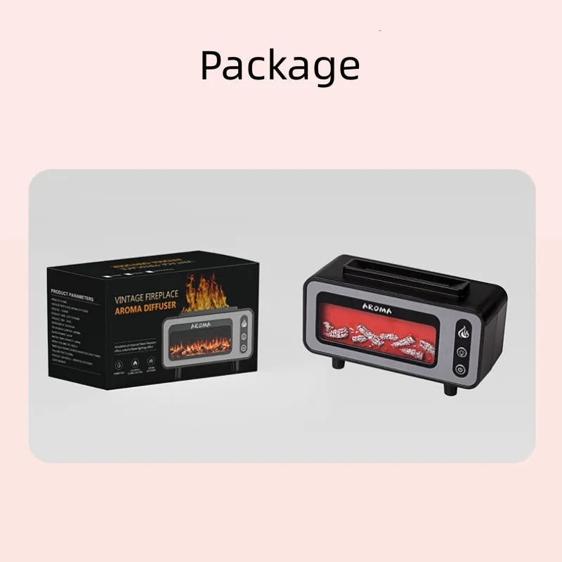 Fireplace Flame Aroma Diffuser | 200ml | Color-Changing