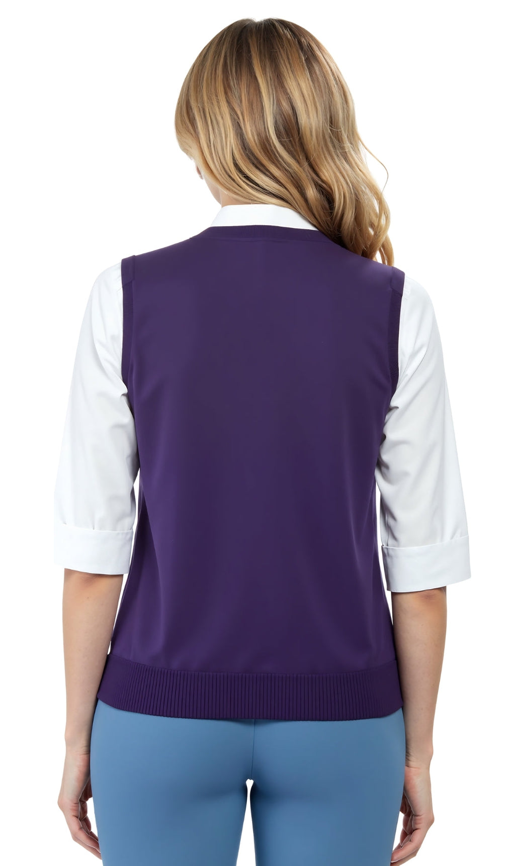 Women's Cable Knit Button-Front Sweater Vest