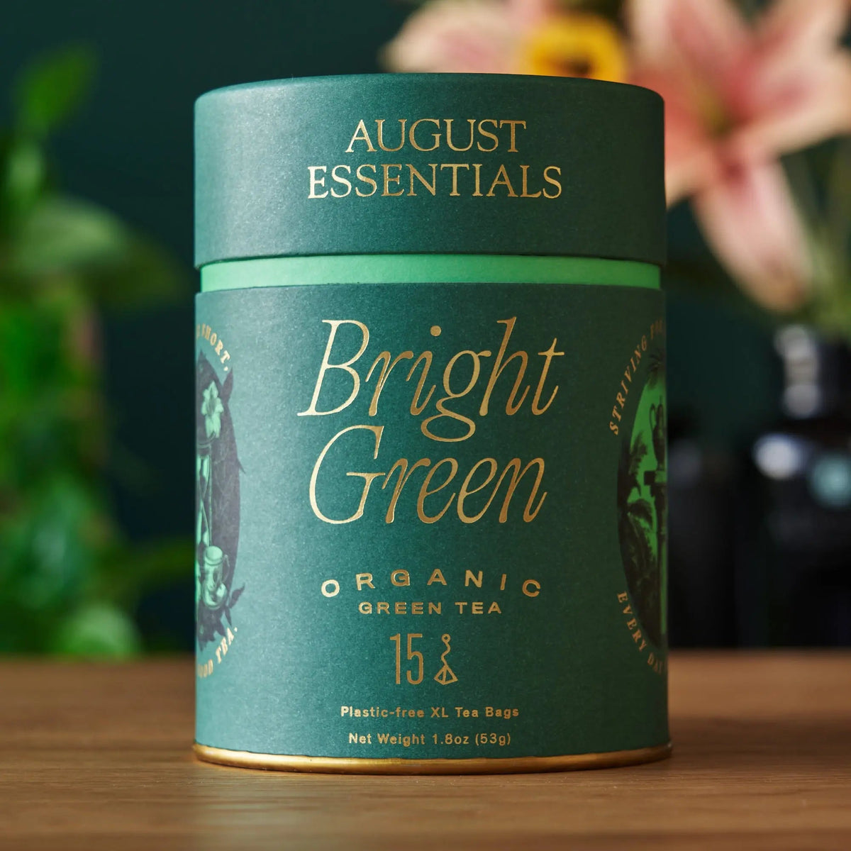 Bright green tea, 15 tea bags