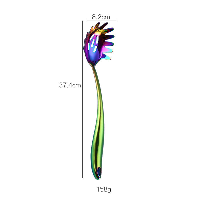 Rainbow Stainless Steel Kitchen Utensil Set