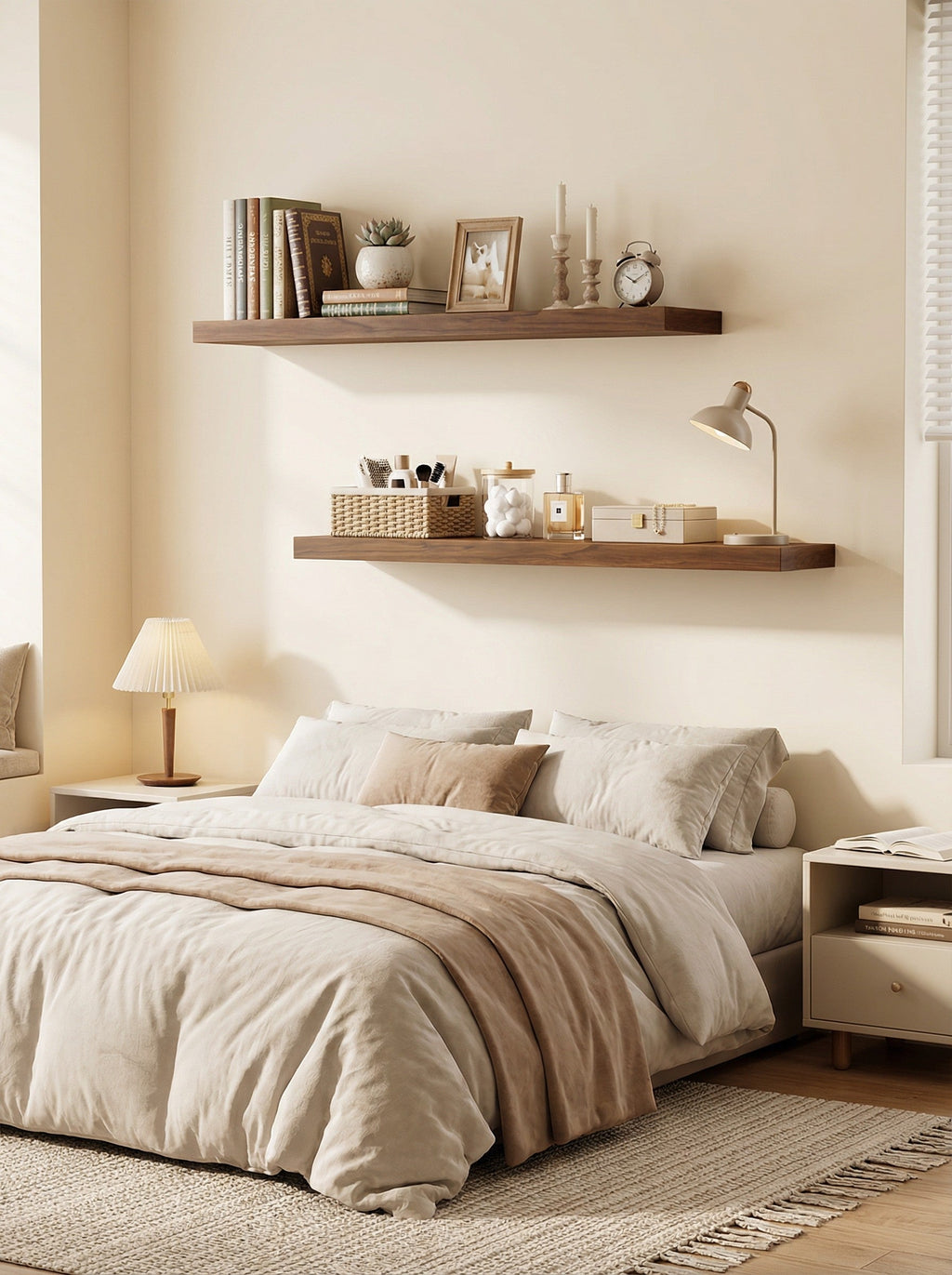 Floating Wall Shelves, Set of 4 – Invisible Brackets