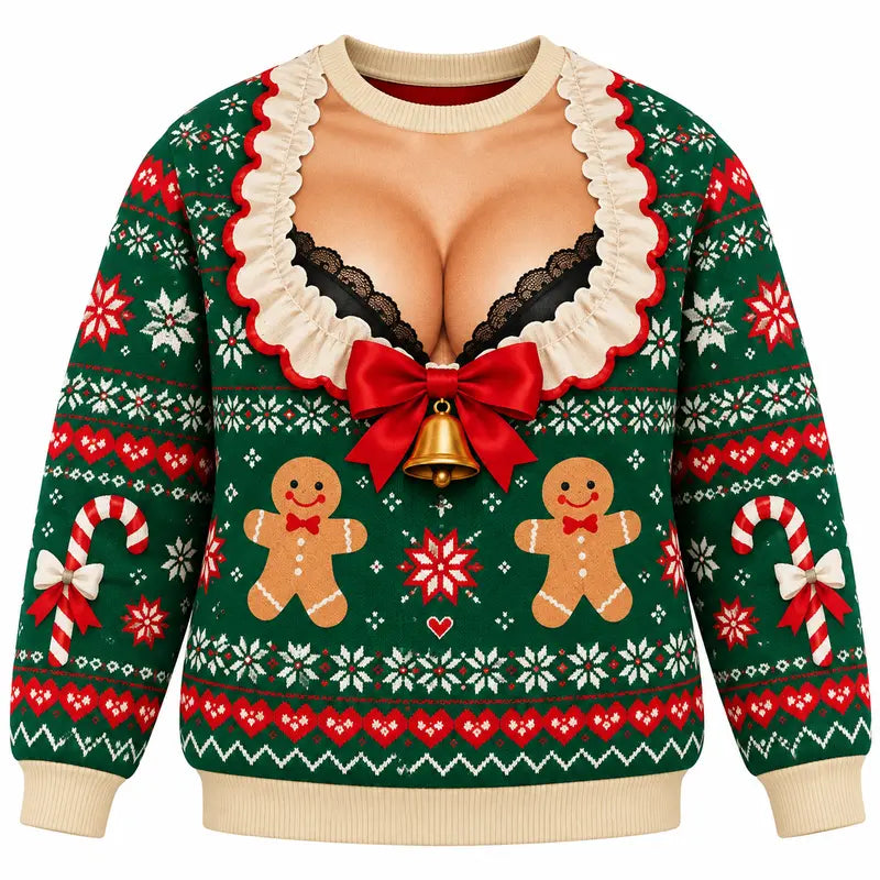 Funny Ugly Christmas Sweater – Unisex Holiday Party Jumper