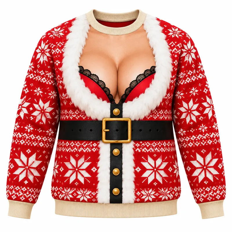 Funny Ugly Christmas Sweater – Unisex Holiday Party Jumper