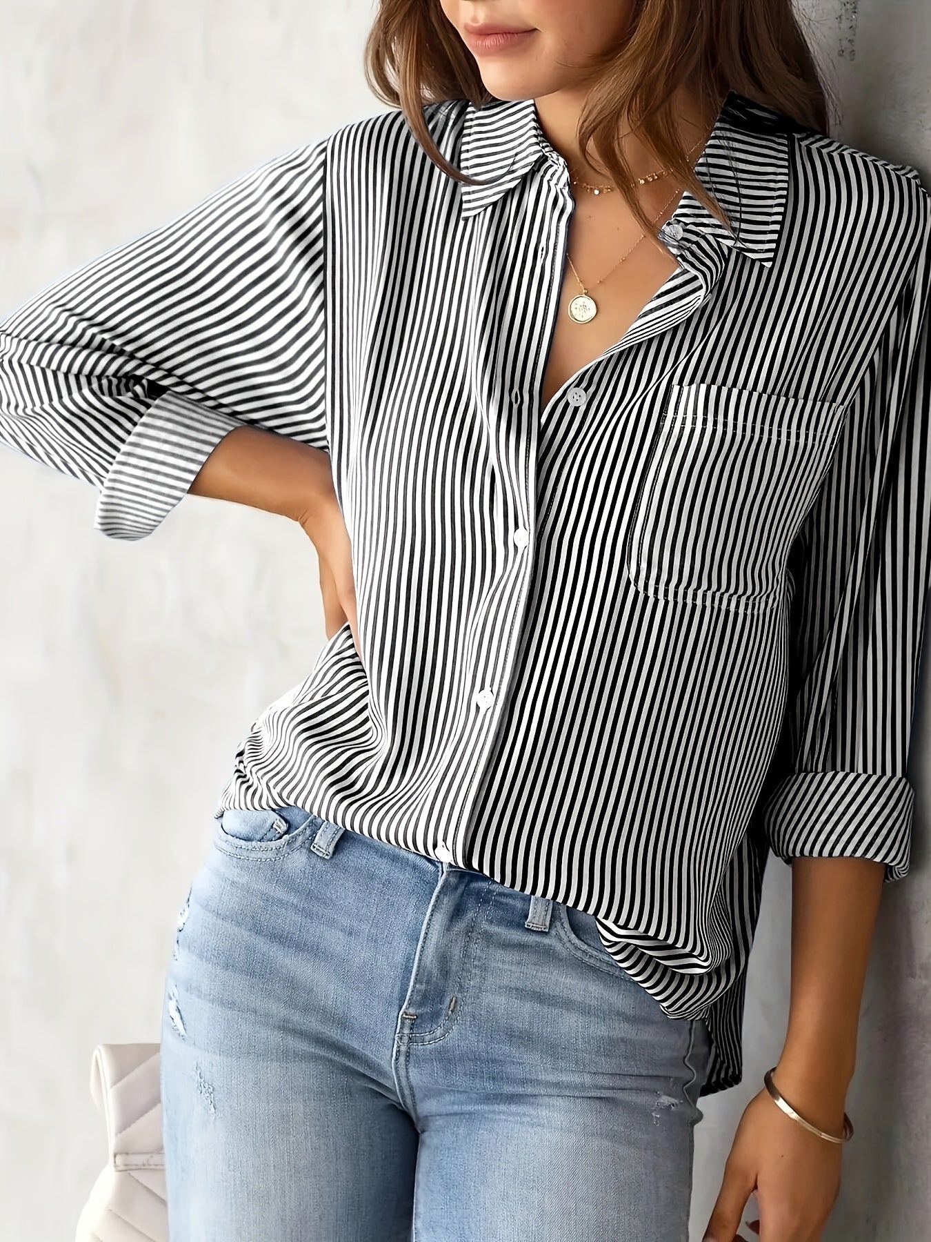 Chemise classique à rayures - L'élégance décontractée