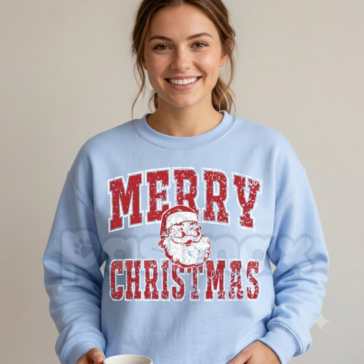Vintage Santa Merry Christmas Sweatshirt