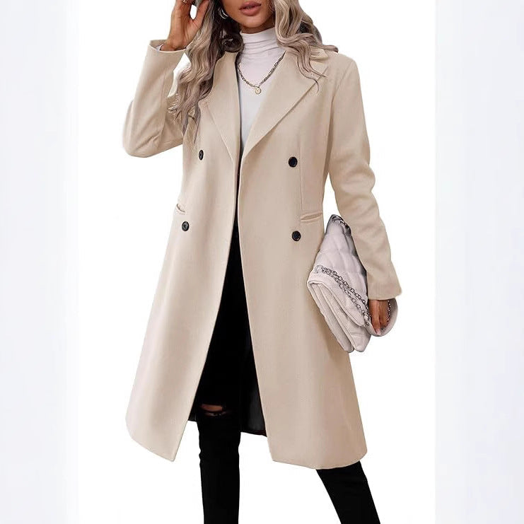 Women's Long Woolen Winter Coat