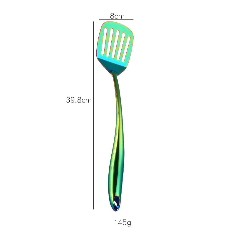Rainbow Stainless Steel Kitchen Utensil Set