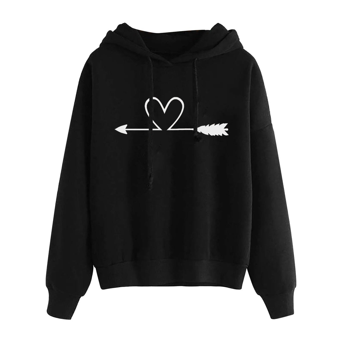 Women's Loose Printed Long Sleeve Sweatshirt