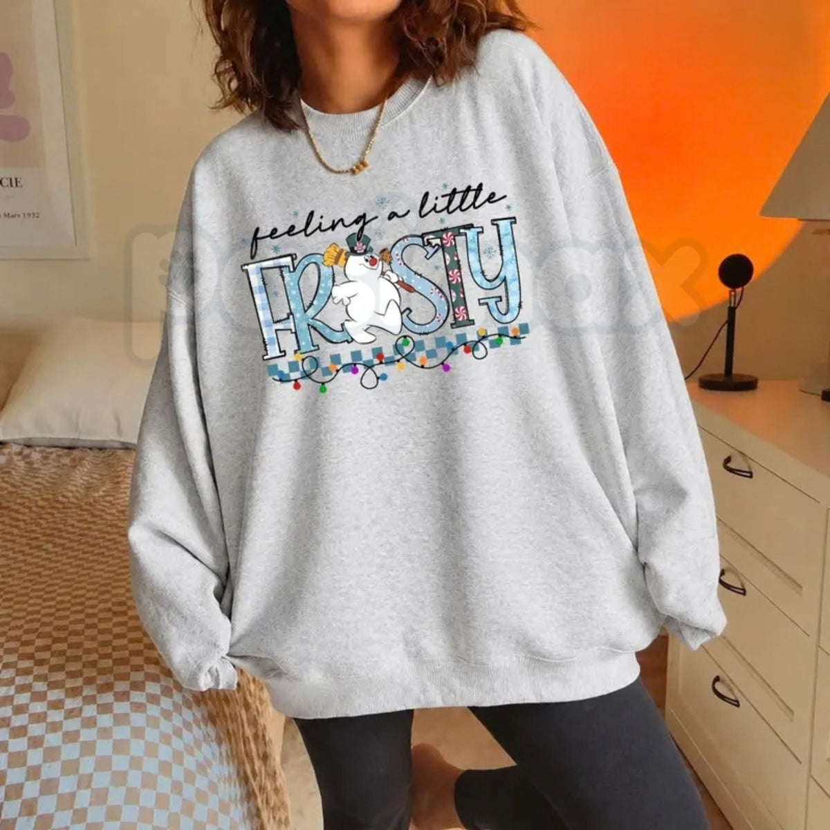 Feeling A Little Frosty Snowman Christmas Sweatshirt