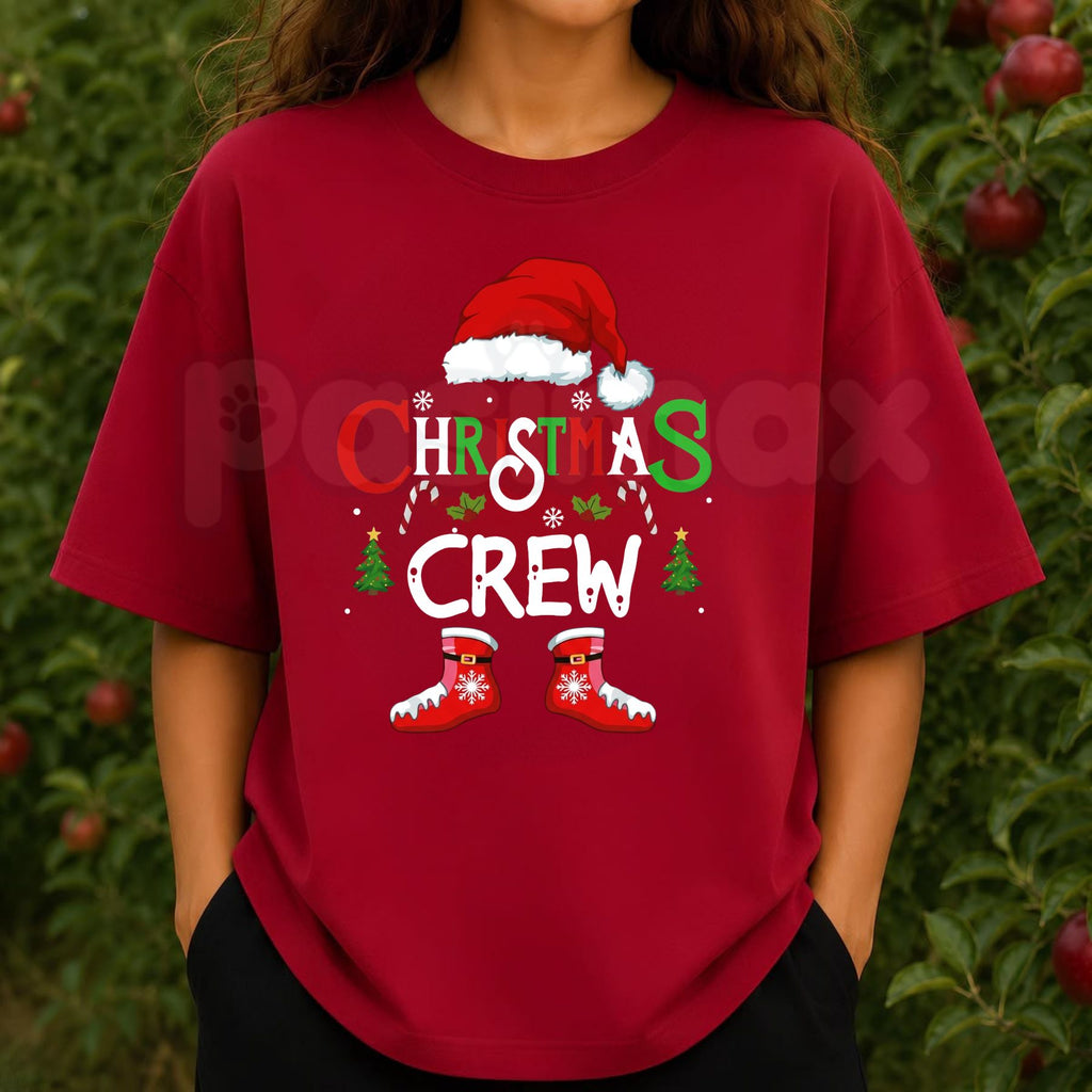 Christmas Crew T-Shirt – Matching Holiday Party Festive Graphic Tee