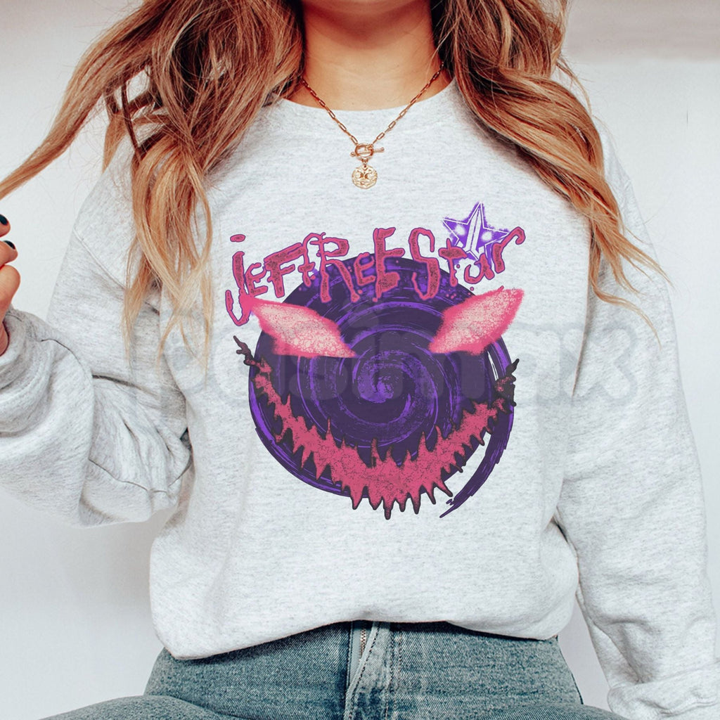 Sinister Smile Dark Aesthetic Graphic Sweatshirt