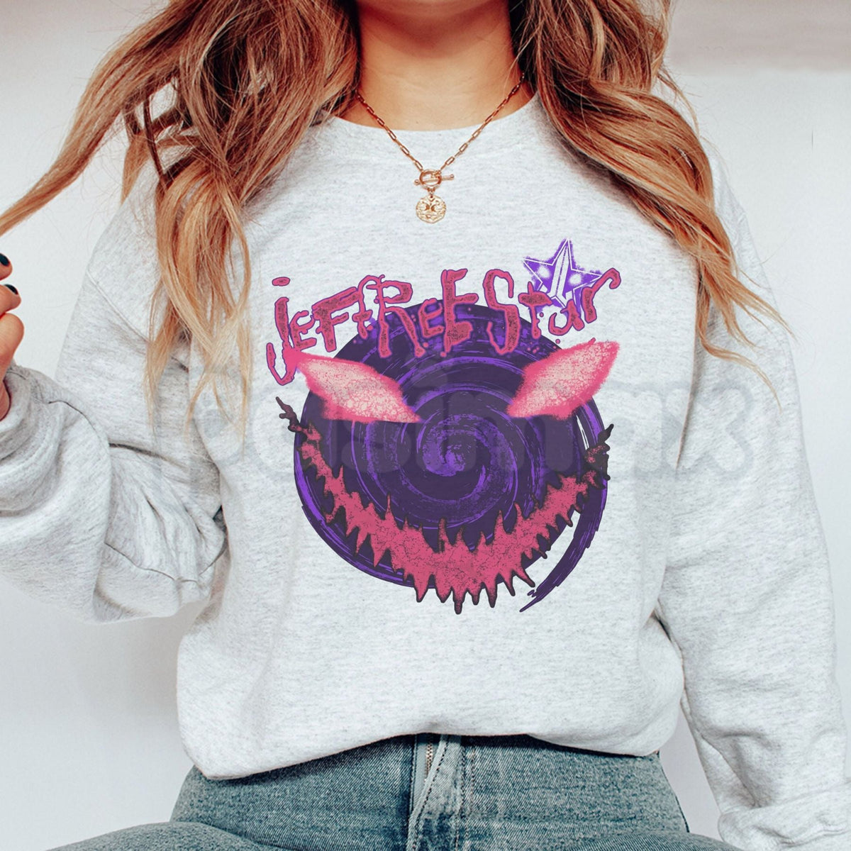 Sinister Smile Dark Aesthetic Graphic Sweatshirt