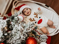 Reindeer Christmas Knit Baby Sweater Romper
