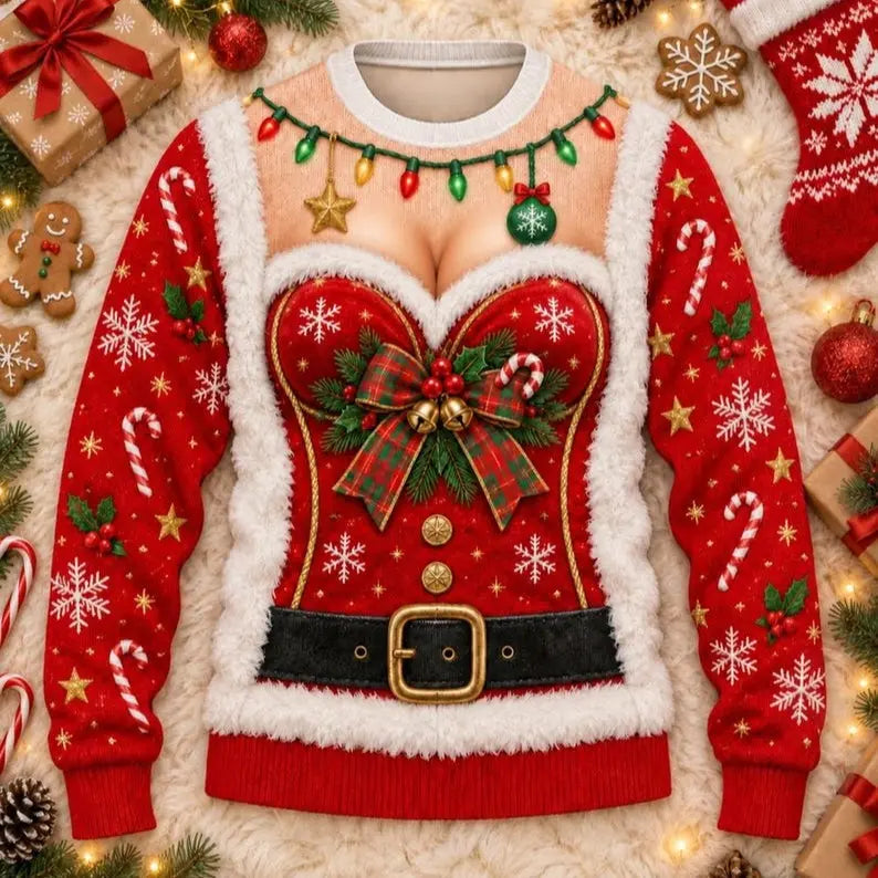 Funny Ugly Christmas Sweater – Unisex Holiday Party Jumper