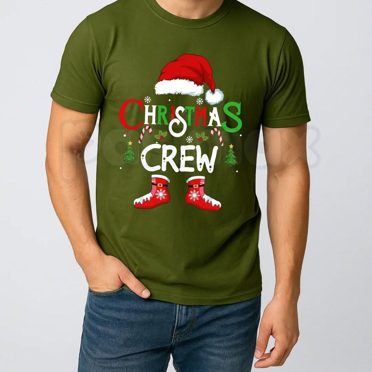 Christmas Crew T-Shirt – Matching Holiday Party Festive Graphic Tee
