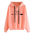 Women's Loose Printed Long Sleeve Sweatshirt