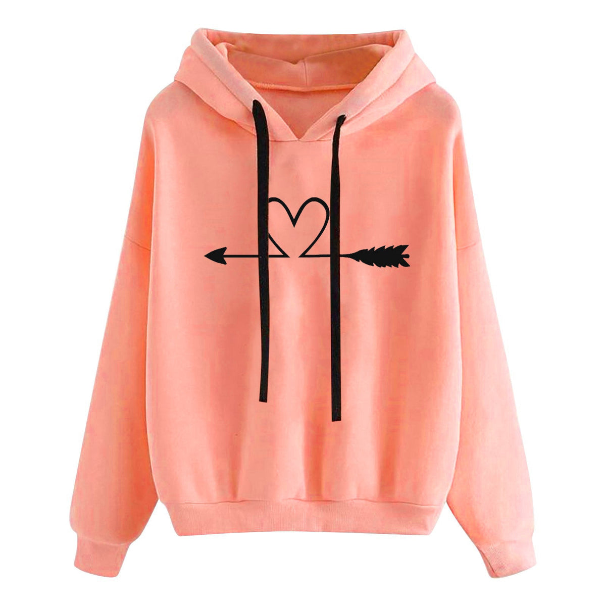 Women's Loose Printed Long Sleeve Sweatshirt