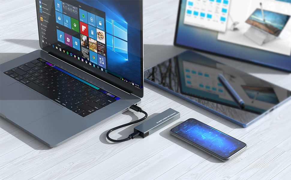 10Gbps Dual Protocol M.2 Hard Disk Enclosure NVME