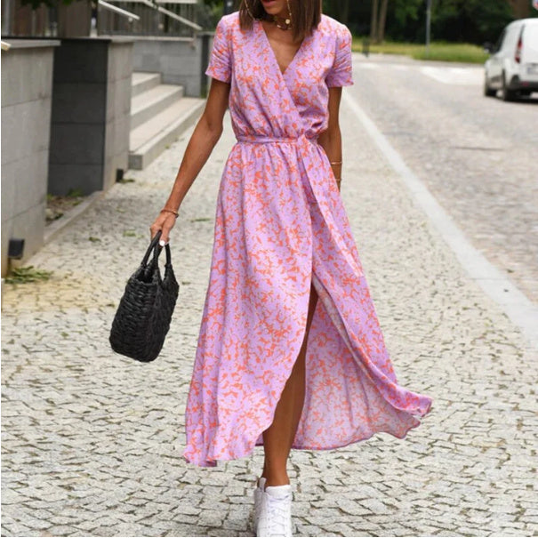 Robe de Plage Imprimée à la Mode pour Femmes