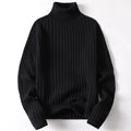 Striped Turtleneck Knit Sweater – Unisex