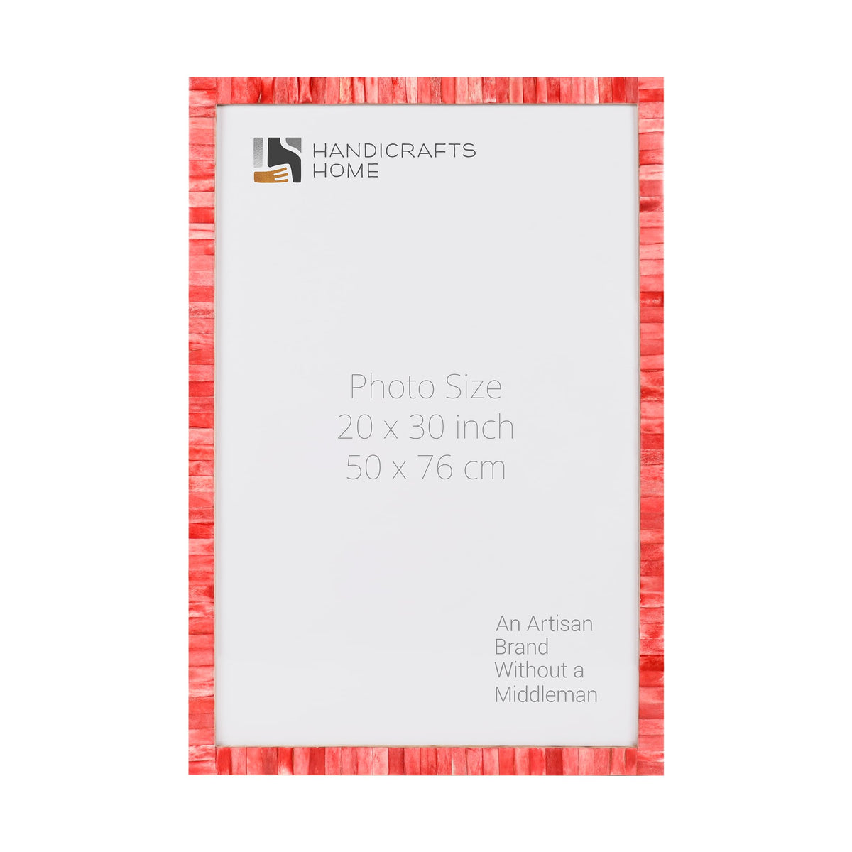 Classic Red Bone Inlay Poster Frame | Multiple Sizes