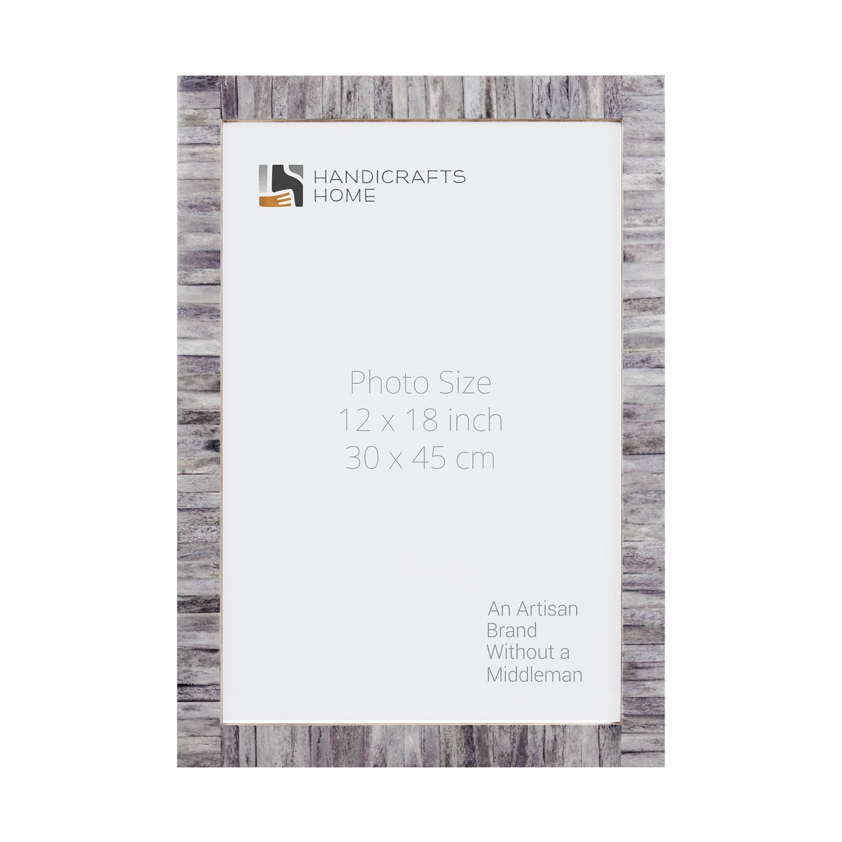 Classic Grey Bone Inlay Poster Frame | Multiple Sizes