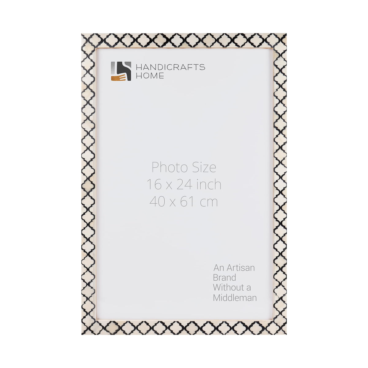Moroccan Black Bone Inlay Poster Frame | Multiple Sizes