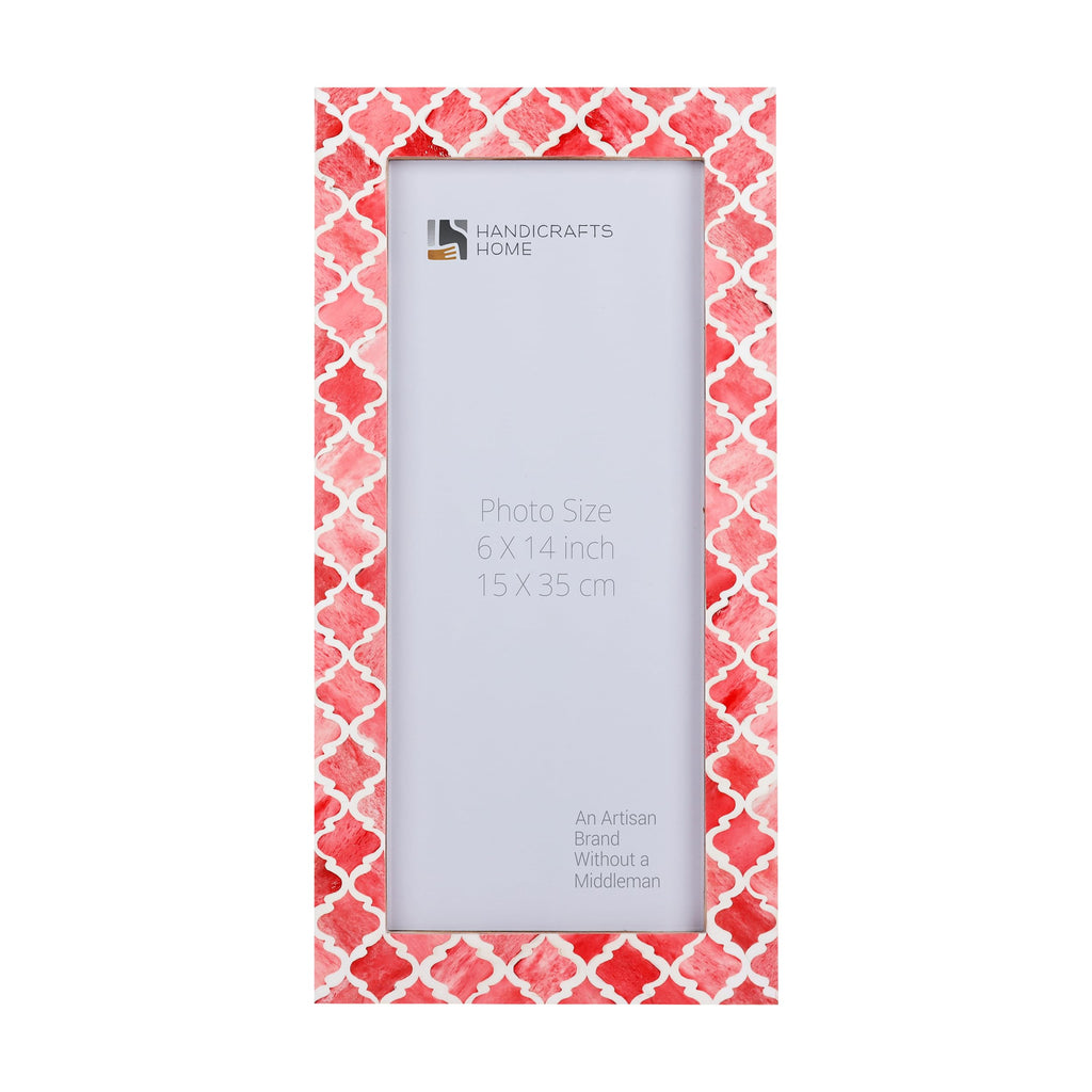 Moroccan Red Bone Inlay Poster Frame | Multiple Sizes