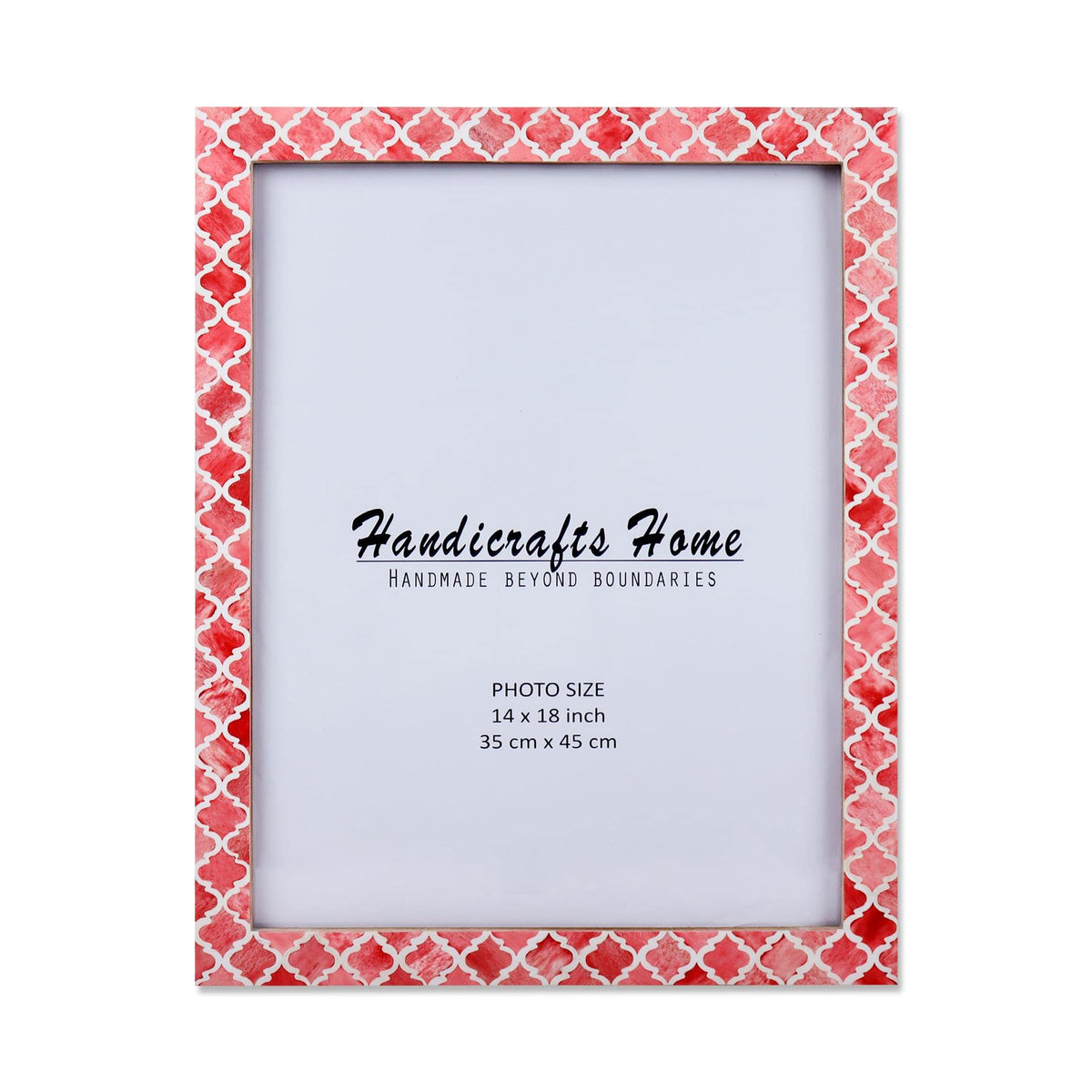 Moroccan Red Bone Inlay Poster Frame | Multiple Sizes