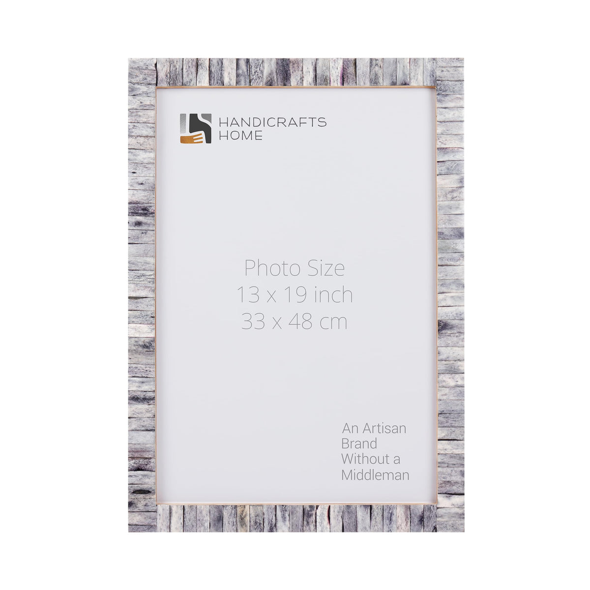 Classic Grey Bone Inlay Poster Frame | Multiple Sizes