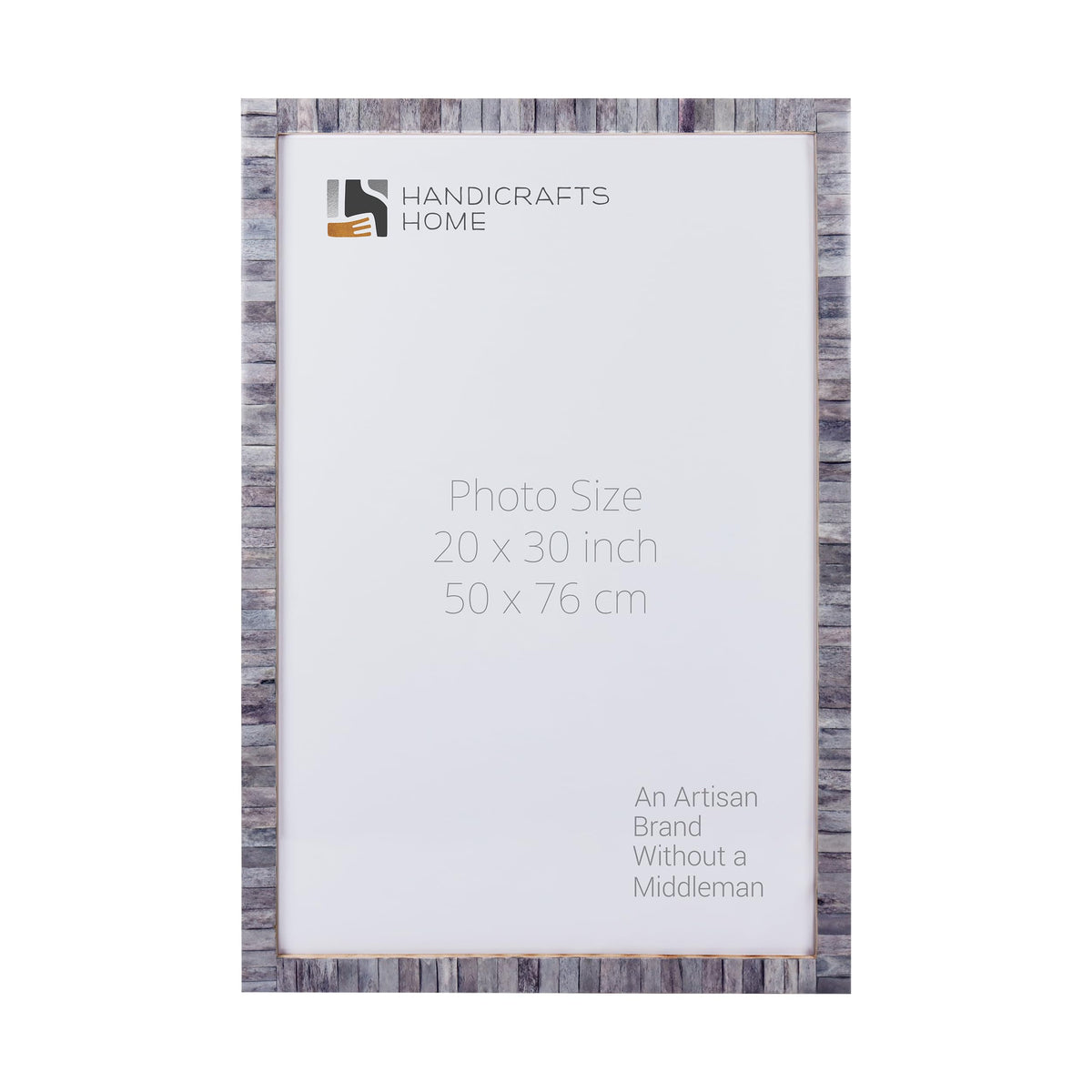 Classic Grey Bone Inlay Poster Frame | Multiple Sizes
