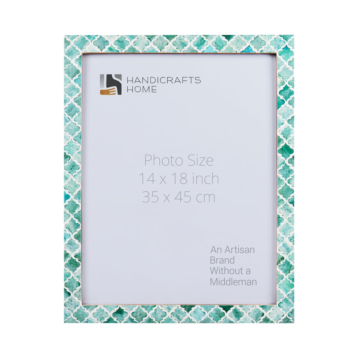 Moroccan Green Bone Inlay Poster Frame | Multiple Sizes
