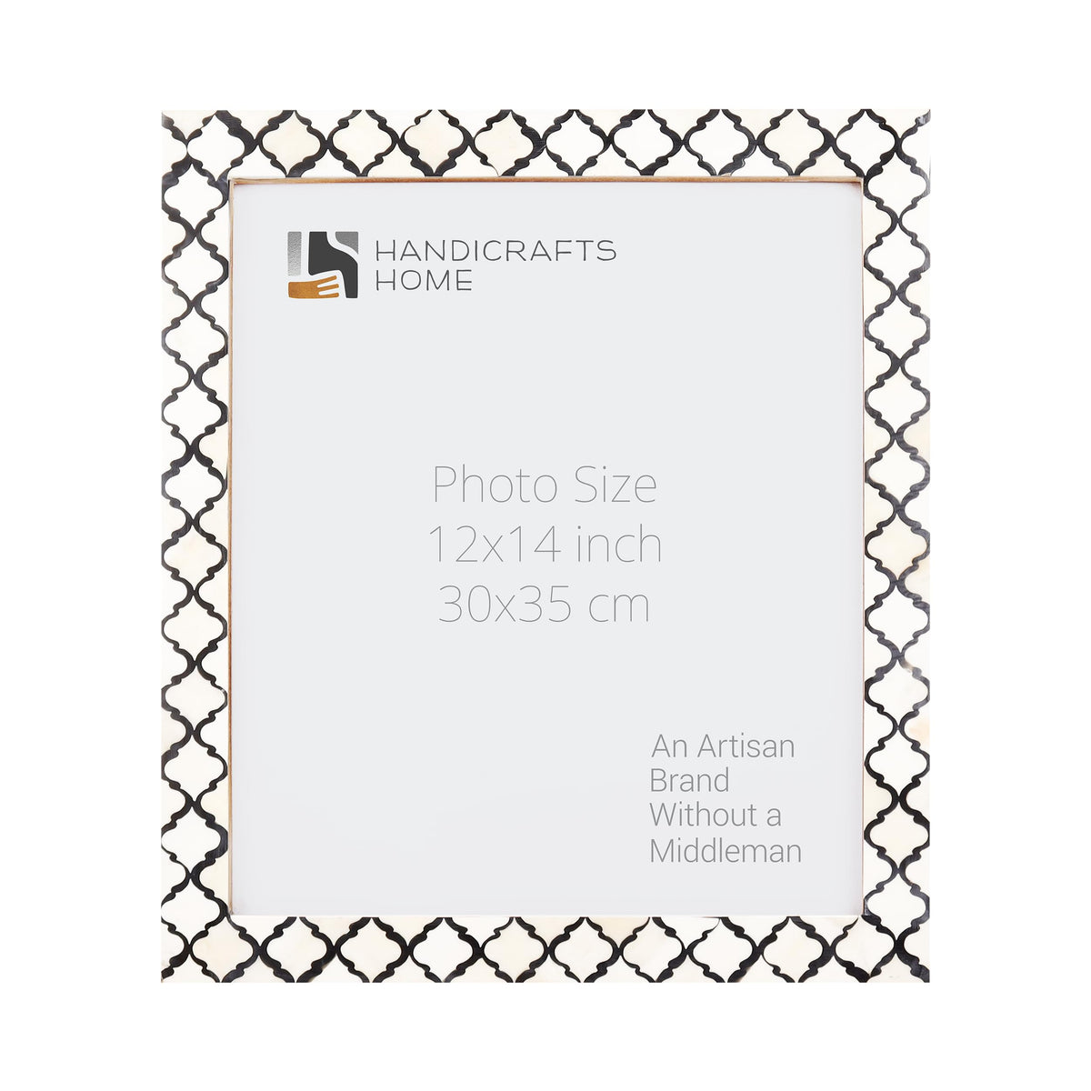 Moroccan Black Bone Inlay Poster Frame | Multiple Sizes