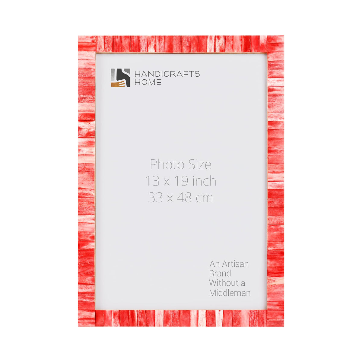 Classic Red Bone Inlay Poster Frame | Multiple Sizes