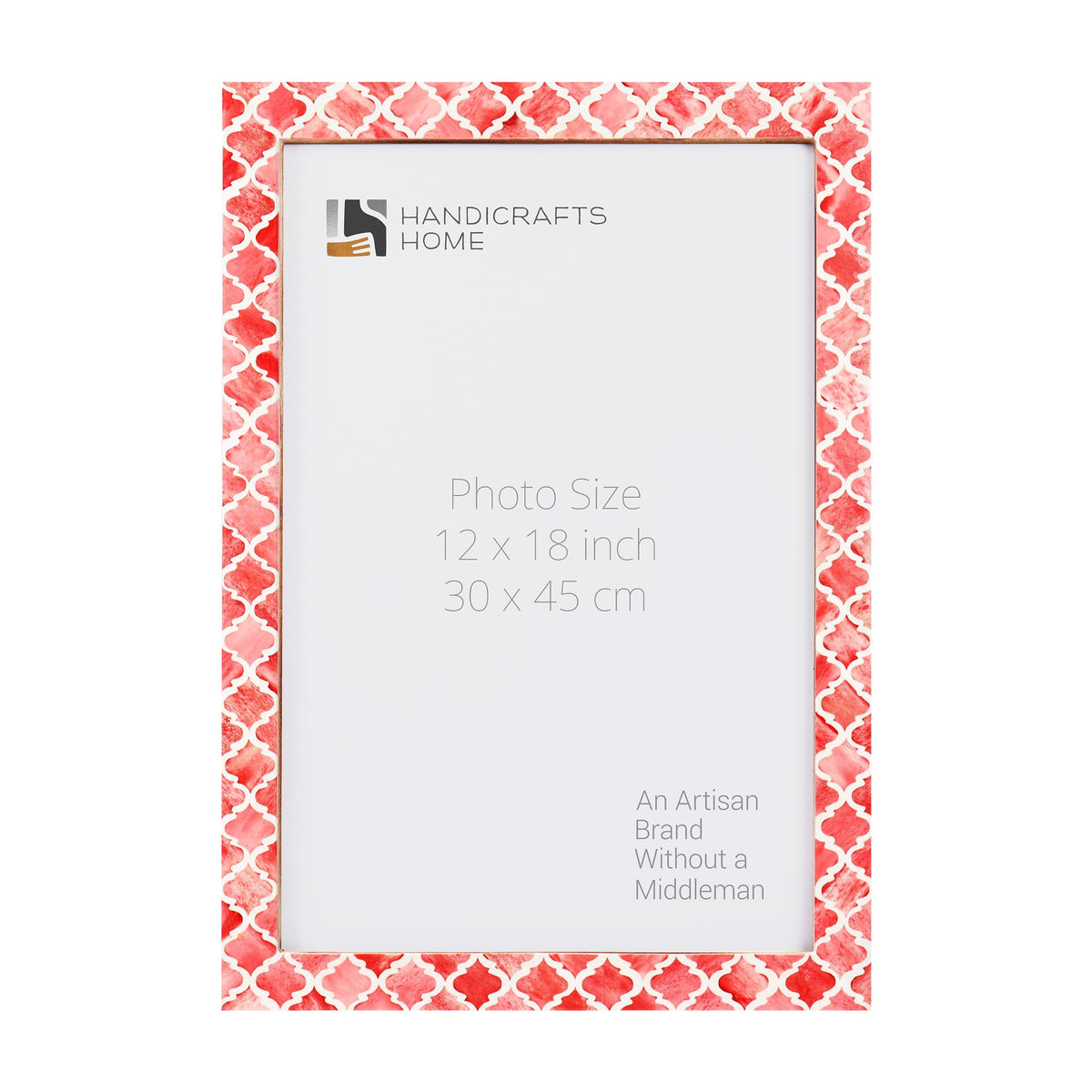 Moroccan Red Bone Inlay Poster Frame | Multiple Sizes