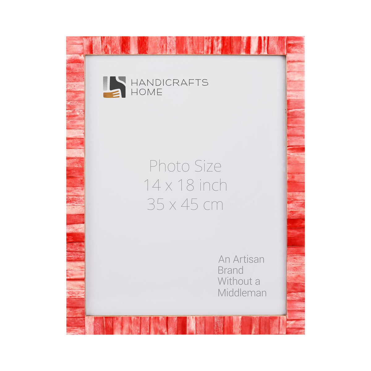 Classic Red Bone Inlay Poster Frame | Multiple Sizes