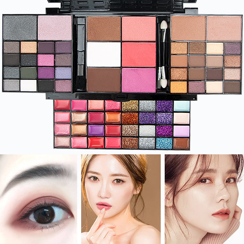 74-Color Makeup Palette – Eyeshadow, Lip Gloss & Blush