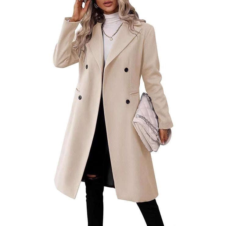 Women's Long Woolen Winter Coat