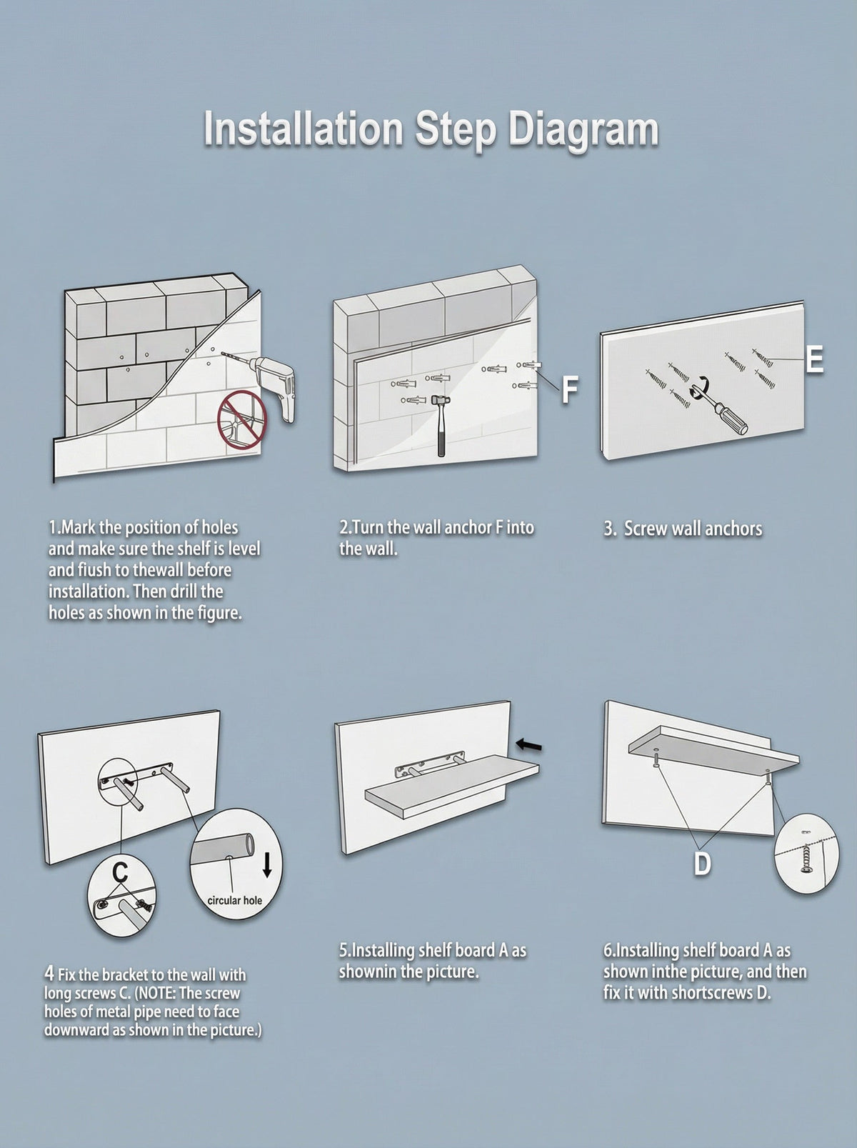 Floating Wall Shelves, Set of 4 – Invisible Brackets
