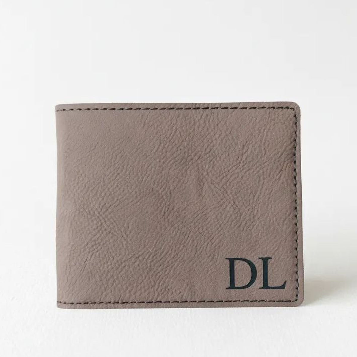 Personalized Monogram Leather Wallet for Men