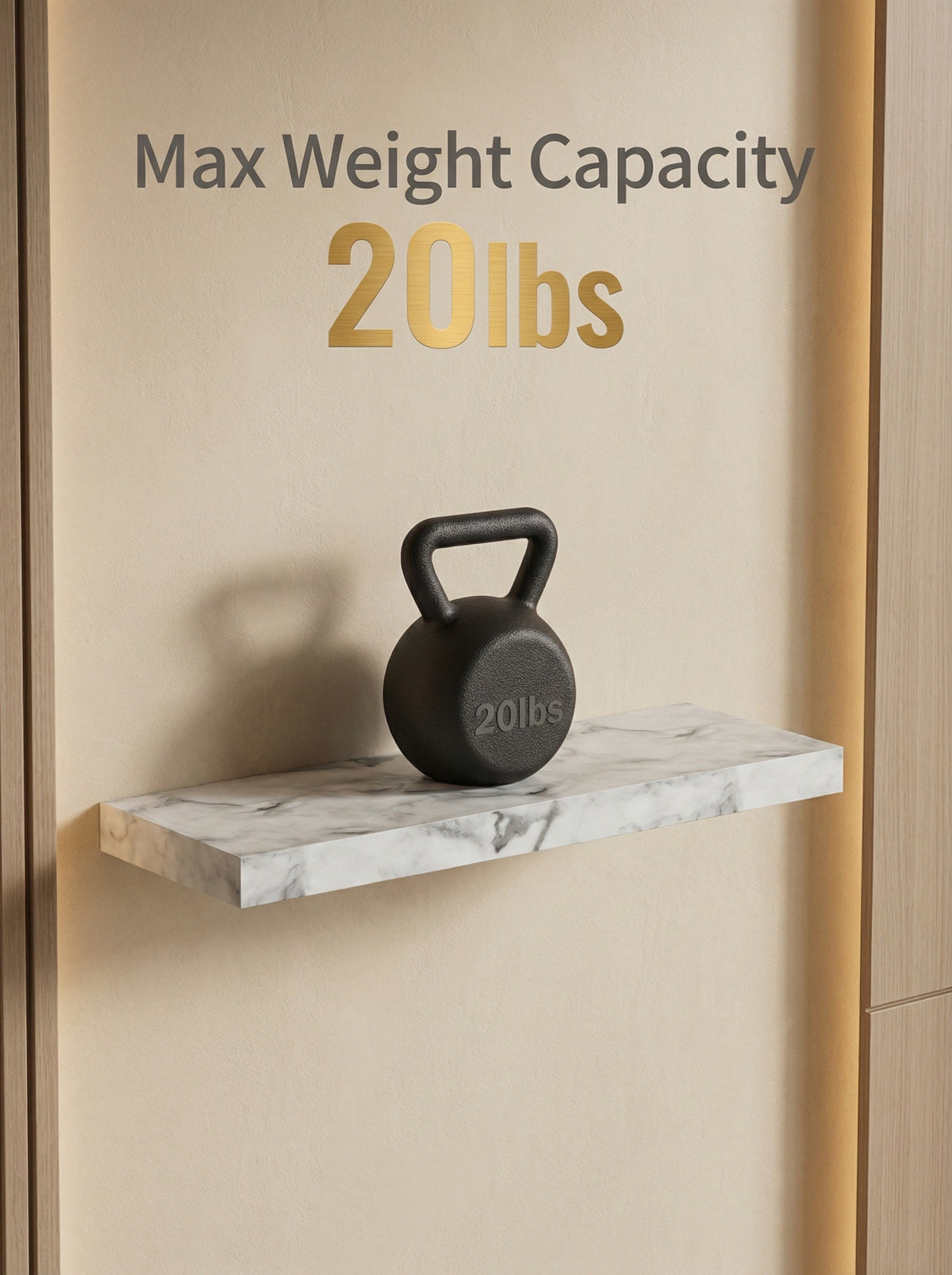 Floating Wall Shelves, Set of 4 – Invisible Brackets