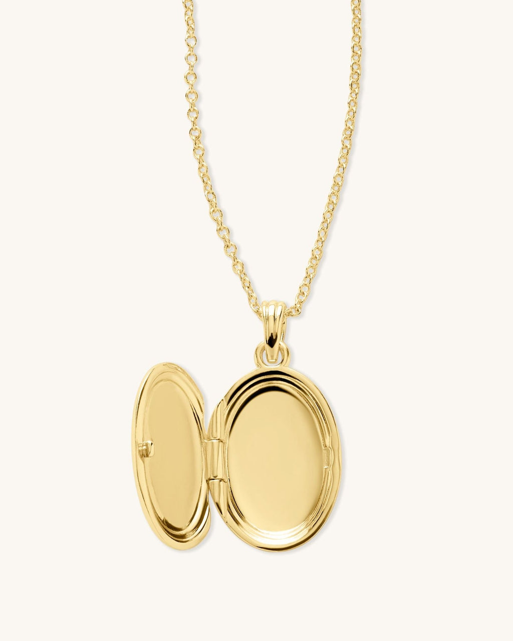 Oval Photo Locket Necklace