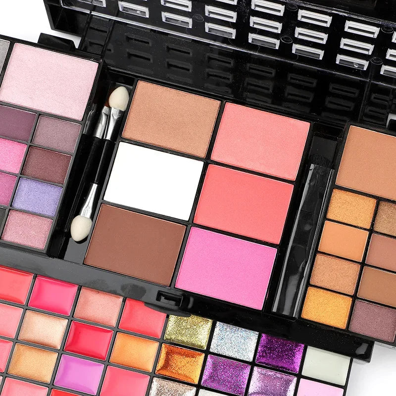 74-Color Makeup Palette – Eyeshadow, Lip Gloss & Blush