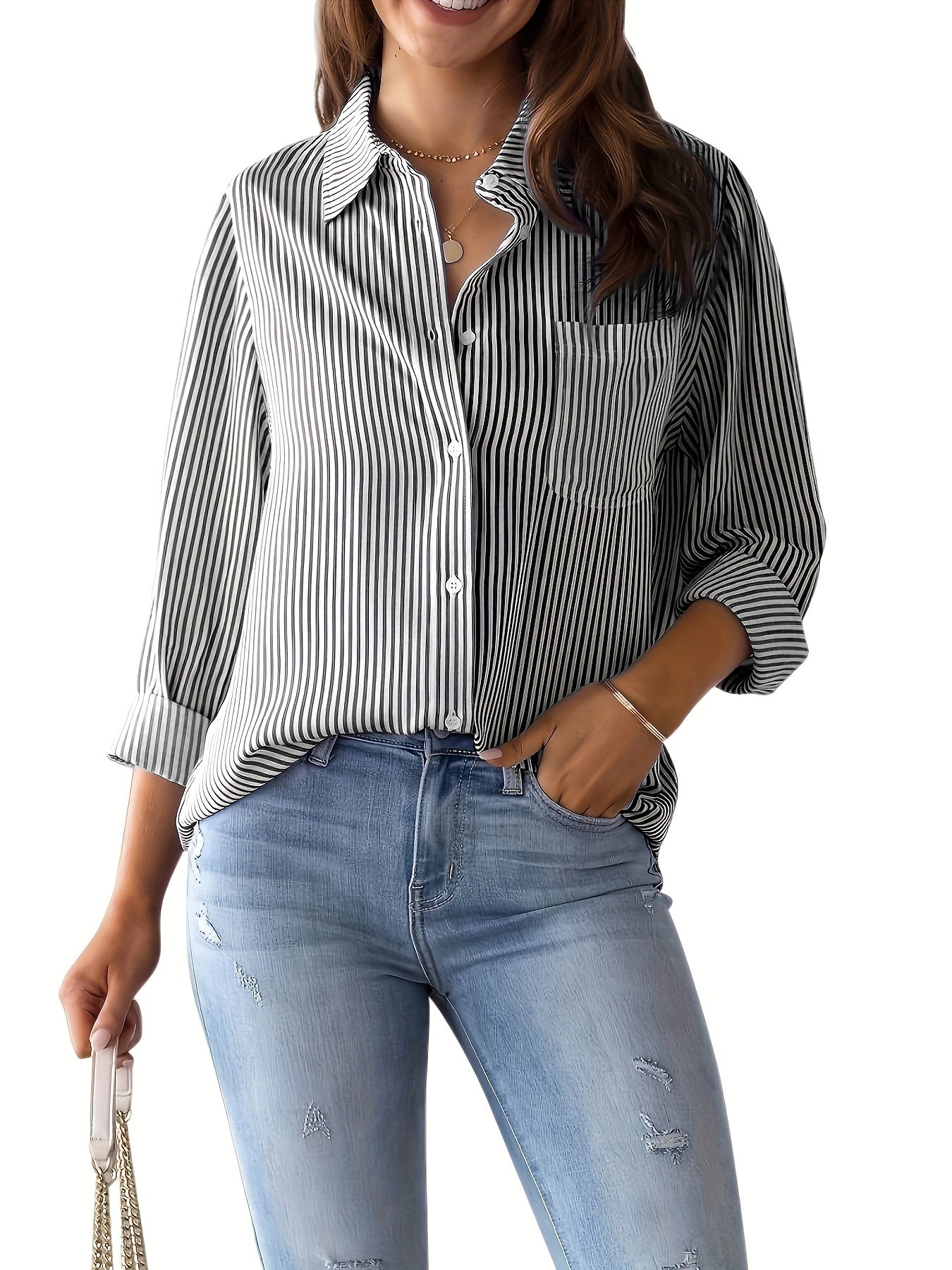 Chemise classique à rayures - L'élégance décontractée