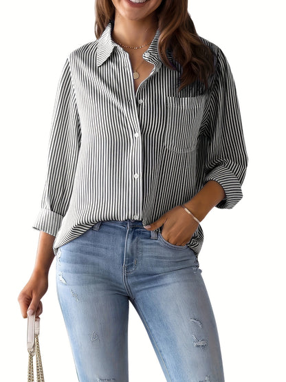 Chemise classique à rayures - L'élégance décontractée