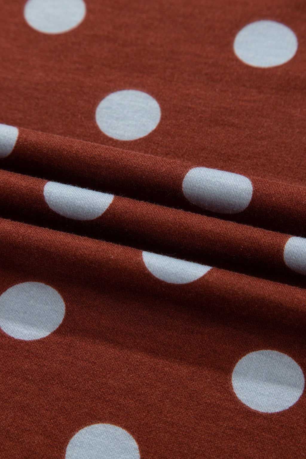 Polka Dot Side Stripe Long Sleeve Top & Pant Set