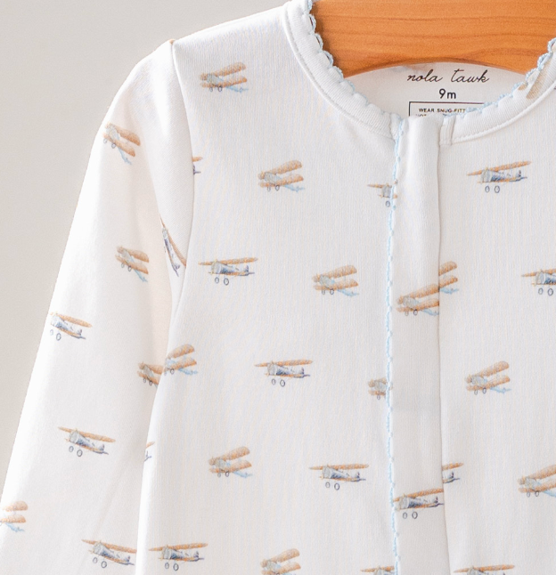 Just Plane Cute Organic Cotton Baby Pajamas