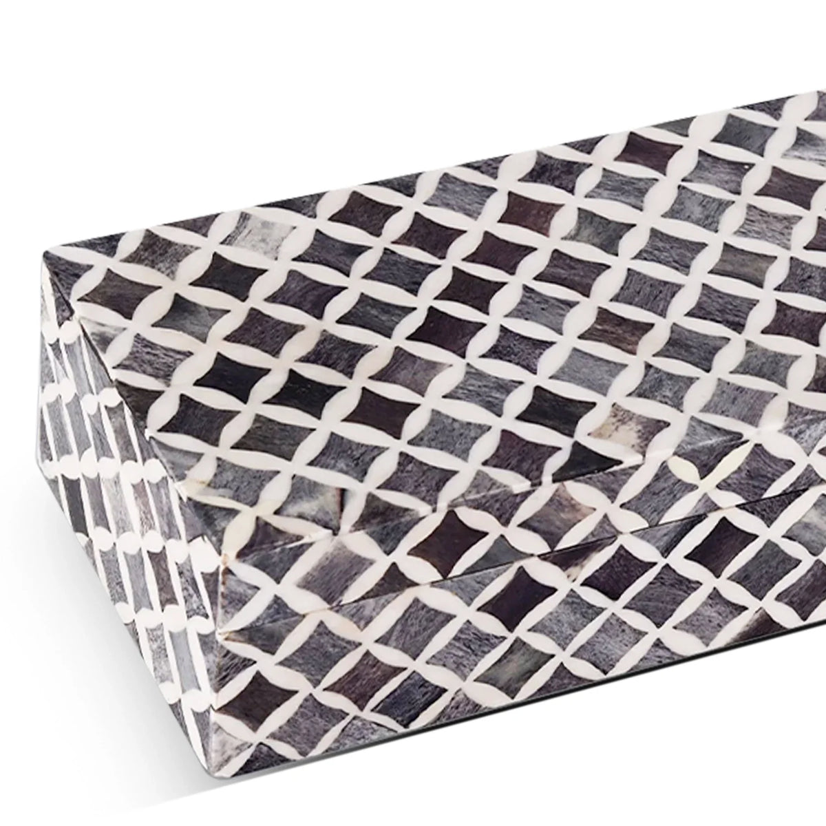 Star Grey & White Bone & Resin Inlay Storage Box | 7 Sizes